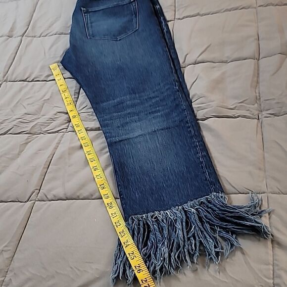 3x1 NYC WM3 LIMA HIGH-RISE FRINGE STRAIGHT CROP JEANS - Picture 11 of 14